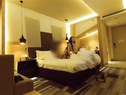 酒店约炮爆乳峰腰美臀狂野迪厅女神DJ 黑丝超模身材 露脸高清