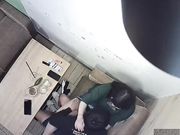 小情侣就是有激情啊中午吃饭的时候还要在包间里偷偷来一炮