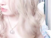 萌妹两个振动棒双管齐下肛塞情趣尾巴塞入03