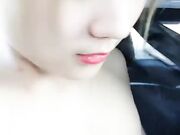 清纯妹子户外车震双人啪啪自摸舔BB