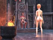 莉莉丝和她的性在黑暗城堡疯狂玩弄抽插