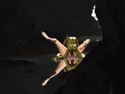 美丽年轻女王被一个绿色怪物狠狠地爆草一把