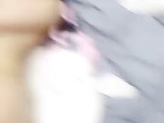 带上情趣手铐项圈 69姿势互舔 带着口球被后入 口活一流 手指插穴狂扣