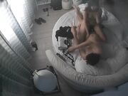 闷骚大奶眼镜妹性欲旺盛睡醒就要啪啪啪男友一动不动妹子全程主动舔硬肉棒