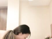 双飞走一波粉嫩美乳妹子双女舌吻舔奶 手指扣弄粉穴口交骑乘猛操