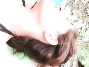 黑丝美少妇3P野战 口活不错各种吸舔 前怼后操