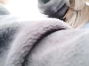 大白天车内与炮友车震