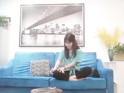 约清纯极品蓝衣妹子 近距离特写口交上位骑坐大力猛操