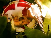 打炮不知道像不像他纹身一样猛