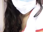 天然白虎双马尾性感肉丝护士装