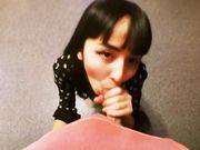 小仙女黑丝长发激情口爆 很有视觉冲击 精液洗脸