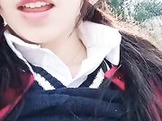 马尾少妇非常骚的约炮摩托司机驾车到野外啪啪秀骚话特别多