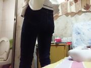 城郊小店找快活马尾辫小少妇看上去还挺良家