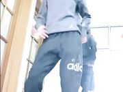 短发萌妹子钰儿家里跳俩首歌曲边跳边脱展示苗条好身材