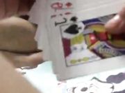 逗逼小青年裸体玩斗地主输的要拔阴毛妹子还说自己毛太难拨