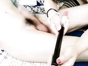 真会玩被舔逼好享受，露脸口交大几把还玩炮击双插，大哥猛草后面炮击干菊花 720P高清