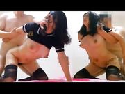 穿上学生装的老婆真性感