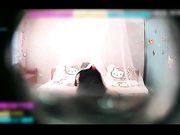 酒店偷拍娇小漂亮的牛仔短裤大学美女-1