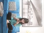 再约清纯极品蓝衣妹子，近距离特写口交上位骑坐大力猛操