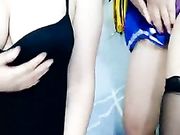 干爹的幸福生活4，露脸双飞情趣骚女，口交啪啪多姿势激情轮草，淫声浪语不断，直接无套内射撸管推荐