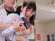 清纯少女神宫寺奈绪,被叔叔和男友前后夹击体验到性高潮3