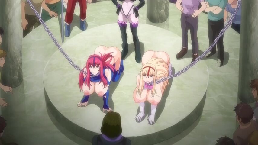 王女＆女骑士W超下品露出 后编 耻辱的观赏奴隶